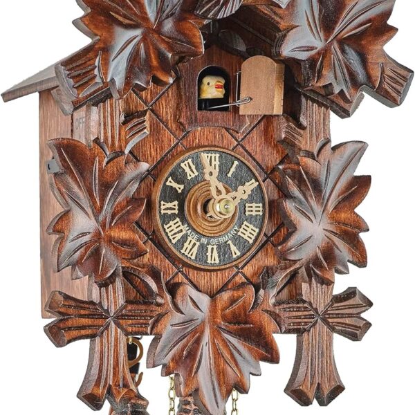 Eble Original Schwarzwälder Kuckucksuhr Mechanisch mit handgeschnitztem Lindenholz