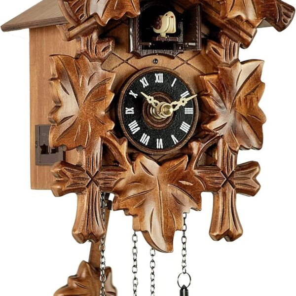 Eble Fünflaub 22cm Quarz-Kuckucksuhr im klassischen Design